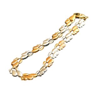 K18 Pt850　コンビブレスレット